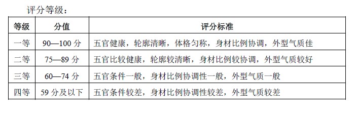 目測評分標準
